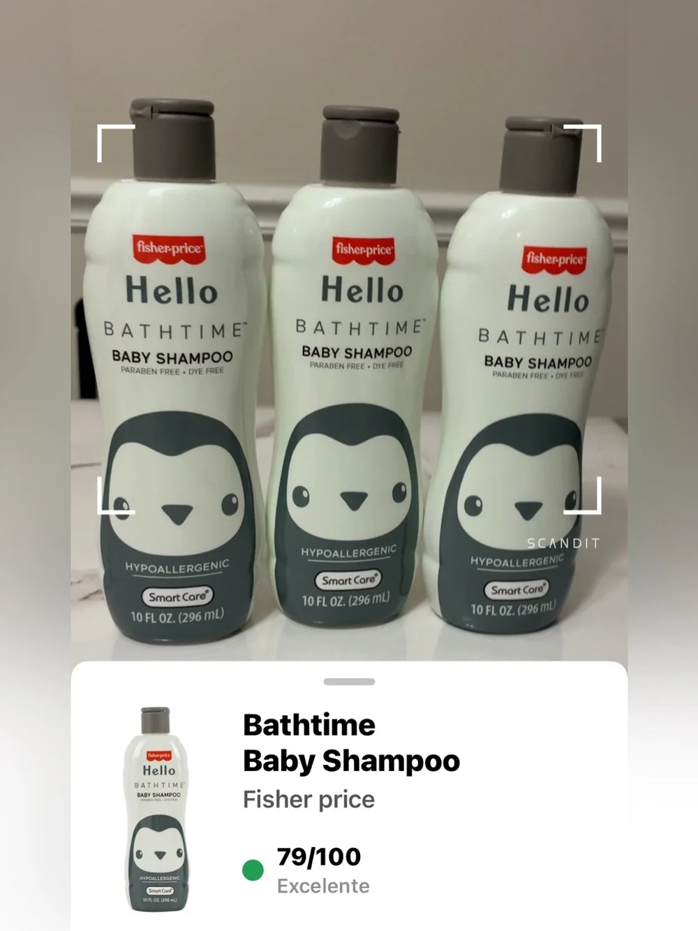3-Pack Fisher-Price Hello Bathtime Baby Shampoo - Hypoallergenic